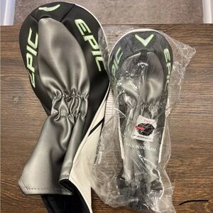 - Callaway Golf 2021 Epic Driver Head Cover - Black/White/Green And fwy Wo…